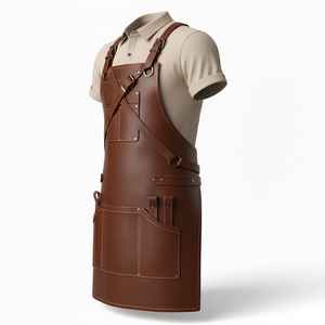 Delantal de Barista de Cuero Genuino, Uniformes para Personal de Cafetería, Ropa de Trabajo Profesional para Cafetería, Protección a Prueba de Olores, con Espacio para Logotipo - Product Image 2