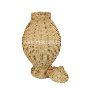 Panier décoratif rustique naturel pour la cuisine, le salon, artisanat vietnamien éco-responsable en gros - Product Image 4