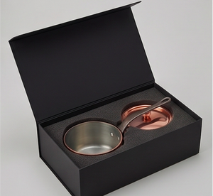 Rose Gold <b>Copper</b> <b>Utensils</b> Sauce Pan With Attached Aluminium Handle And Lid For Kitchenware Hotel And Restaurant Use - Product Image 6