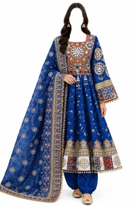 Vestidos Tradicionales Afganos de Alta Calidad para Mujer, con Encaje y Botones, Ecológicos, Maxi, Colores Personalizados Disponibles, MOQ Bajo - Product Image 4