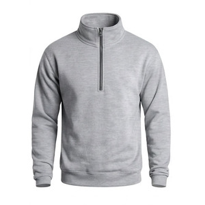 Sweat-shirts en laine à col zippé pour hommes, streetwear, nouveaux arrivages, couleur et logo personnalisés, légers, pour hommes/femmes - Product Image 2