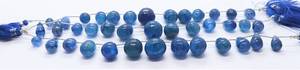 AAA Natural <b>Blue</b> Quartz Smooth Tear Shape Briolette 8x14 To 16x24 MM <b>Blue</b> Quartz Drop <b>Beads</b> 8 Inch Smooth Teardrop Quartz <b>Beads</b> - Product Image 4