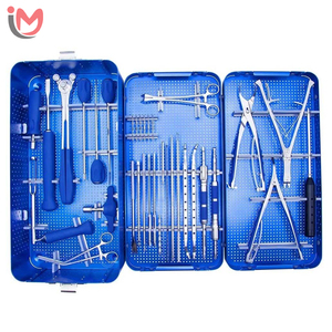 Juego de Instrumentos Quirúrgicos Ortopédicos de Acero Inoxidable para Cirugía de Columna Vertebral, con Tornillos Pediculares Manuales y Canulados, Reutilizables, OEM, Venta al Por Mayor - Product Image 1