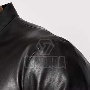 Veste d'hiver contemporaine avec extérieur en cuir résistant, doublure confortable et look moderne pour l'extérieur - Product Image 3