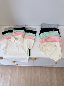 ชุดเสื้อโปโลเด็กผู้ชาย SeunKids เนื้อผ้านุ่ม 100% ผ้าฝ้าย ชุดลำลองฤดูร้อน ผลิตในเวียดนาม - Product Image 1