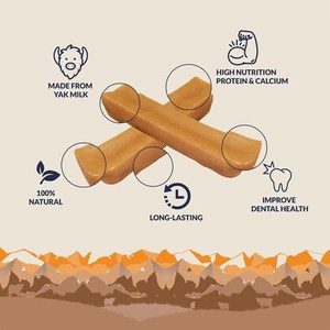 OEM ODM Golosinas para Perros de Leche de Yak del Himalaya de 140 g, Altas en Proteínas, Naturales, Sin Granos, Sin OMG, Snack para Mascotas, Suministro a Granel, Fabricante - Product Image 4