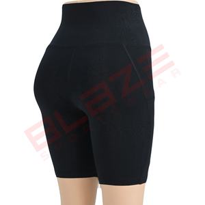 Blaze Fight Wear Personnalisé Taille Haute Yoga Booty Shorts Femmes Plage Booty Shorts Rouge Chaud Taille Haute Taille Élastique Yoga Leggings - Product Image 4