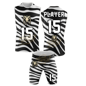 Kit de maillot sublimé personnalisé, imprimé zèbre, joueur 15, vêtements de sport unisexes anti-humidité, toutes saisons - Product Image 2