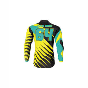 ชุดเสื้อผ้าสำหรับขี่จักรยานยนต์ ชุดแข่งรถมอเตอร์ไซค์ MX BMX เสื้อเจอร์ซีย์ กางเกงขายาว ชุดเซ็ต พิมพ์โลโก้ตามสั่ง ไซส์ใหญ่พิเศษ 1 - Product Image 3