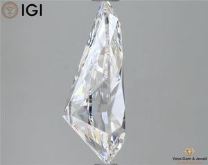 3.50 CT IGI certificat CVD laboratoire cultivé poire forme diamant 13.58 MM D couleur VS1 clarté grâce dans chaque promesse bijoux - Product Image 3