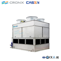 Condenseur évaporatif carré résistant à la corrosion pour fréon et ammoniac, capacité 1200 kW, évaporateurs