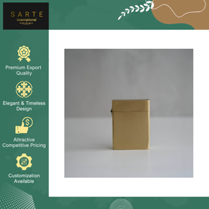 Highest Bulk Selling Premium Quality Custom Modern Style Eco-Friendly Promotional Gold Brass <b>Playing</b> <b>Cards</b> Case Custom Branding - Product Image 2