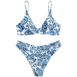 Perfect Style Women Bikini Set Beach Wear Breathable Top Trending Anti Wrinkle <b>Light</b> Weight Women Bikini Set with Best Quality - Product Image 2