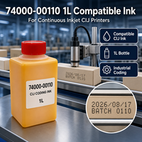 Encre industrielle CoCing haute performance compatible avec l'imprimante à jet d'encre continu CIJ, 1L, référence 74000-00110