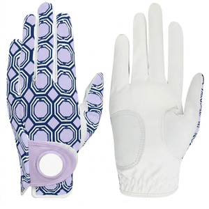 Custom Made Light Weight Full Finger Golf Gloves For Men Sheepskin Reasonable Price Golf Gloves - Product Image 3