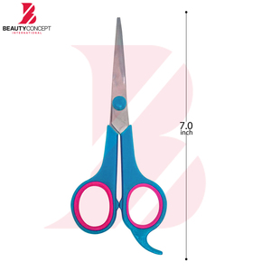 Tijeras de Peluquería Profesionales con Mango de Plástico Azul, Tijeras de Peluquería 440C para Zurdos, para el Cuidado del Cabello - Product Image 6