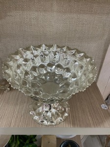 Cuenco Decorativo de Estilo Artístico con Pedestal para Exhibición de Frutas, Arreglo Elegante de Pétalos de Flores para Mesa y Decoración Espiritual - Product Image 2