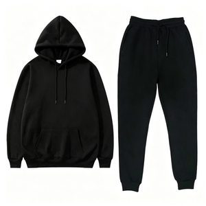 Sudadera con Capucha de Alta Calidad para Hombre, Mezcla de Algodón Pesado, Estilo Graffiti Gótico Urbano, Diseño Geométrico de Malla, Estampado de Espuma, Conjunto de Sudadera para Hombre - Product Image 3