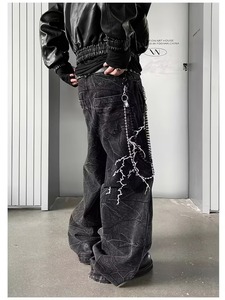 กางเกงยีนส์ทรงตรงสำหรับผู้ชายจากโรงงานโดยตรง ทนทาน ใส่ได้ทุกวัน - Product Image 2