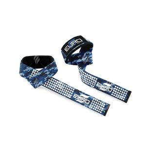 Sangles de levage en coton robuste en gros, poignée en silicone, rembourrage en néoprène, logo personnalisé pour un soutien ultime du poignet, levées sécurisées - Product Image 2