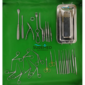 Juego de Instrumentos para Timpanoplastia y Cirugía de Oído, 63 Piezas, para ORL y Microcirugía, Certificado CE ISO13485 - Product Image 1