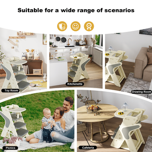 Seggiolone Multifunzionale Regolabile in Altezza per Mangiare e Allattare, Utilizzabile anche come Torre per Bambini - Product Image 6