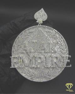 Collar de Plata con Diamante Cultivado en Laboratorio, Hecho a Mano y Personalizado, Estilo Hip Hop, Joyería de Lujo para Streetwear - Product Image 5