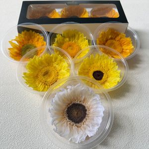 ดอกทานตะวันอบแห้งขนาด 9-10 ซม. ขายส่ง สำหรับงาน DIY และจัดดอกไม้ วันแม่ วันวาเลนไทน์ - Product Image 3