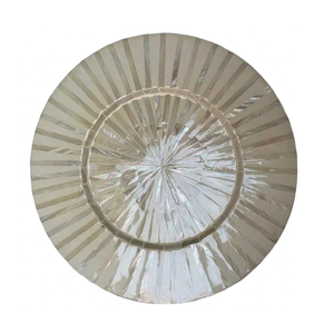 Sous-plat incrusté de coquillages du Pacifique, assiette de présentation en nacre pour maisons côtières modernes et complexes hôtelières de luxe sur la plage - Product Image 1