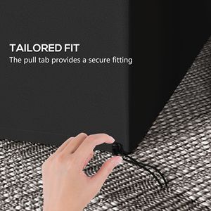 Copertura per Dondolo da Giardino a 3 Posti in Oxford 600D, Impermeabile e Anti-UV, Protezione dalla Pioggia, Grigio Scuro, per Uso Esterno - Product Image 2