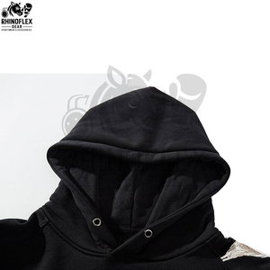Sweat à capuche brodé de qualité supérieure pour hommes, surdimensionné et personnalisé, prix de gros - Product Image 3