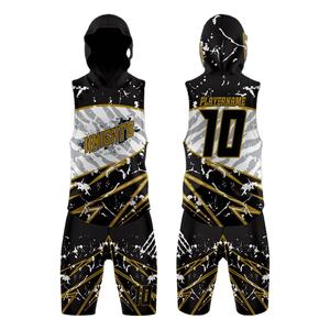 Conjunto de Uniforme de Fútbol 7v7 Personalizado, 100% Poliéster, Impresión por Transferencia de Calor, Antibacterial, Sin Mangas, para Hombre, Talla XL, Alta Calidad, Verano - Product Image 1