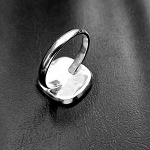 New Solid 925 Sterling <b>Silver</b> Plain Cushion Heart Shape Collet Cup <b>Ring</b> Bezel Setting Best Wedding Fine Jewelry <b>For</b> <b>Men</b> & Women - Product Image 4