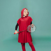 Ensemble 2 pièces de vêtements de sport modestes pour femmes, respirant, séchage rapide, écologique, UPF50+, personnalisé, professionnel