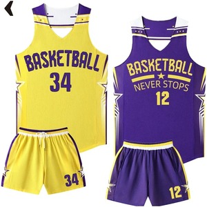 Créez votre propre tenue de basketball réversible homme et femme, ensemble uniforme de basketball personnalisé, maillot de basketball pour jeunes garçons - Product Image 2