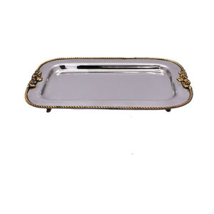 Plateau à chocolat en métal de conception artisanale royale adapté aux cérémonies traditionnelles événements culturels occasions festives de mariage - Product Image 1