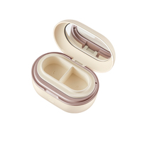 Nettoyeur de lentilles de contact à ultrasons avec miroir rechargeable, personnalisable, pour usage domestique, bureau, salon, mode