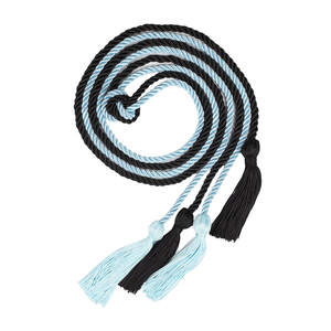 Cordons d'honneur 100 % polyester personnalisés en usine, de bonne qualité, multicolores, avec pompon de graduation entrelacé double, revêtement en gros - Product Image 5