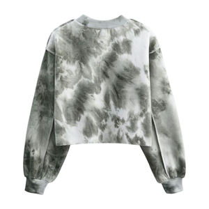 เสื้อฮู้ดครอปแขนยาวสำหรับผู้หญิง สวมใส่สบาย ผ้าฝ้ายเนื้อนุ่ม น้ำหนักเบา สไตล์สตรีทแวร์ ลดราคาพิเศษทางออนไลน์ - Product Image 2