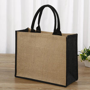 Sac de transport en jute naturel durable, sac de courses réutilisable et écoresponsable pour supermarché - Product Image 3