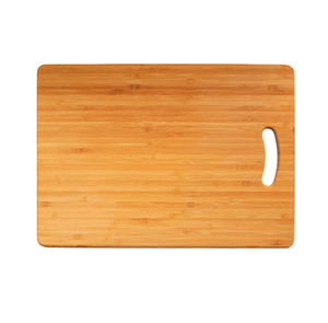 Grande planche à découper en bois d'acacia rectangulaire avec poignée en cuivre, bloc de découpe en bois naturel pour la cuisine - Product Image 4