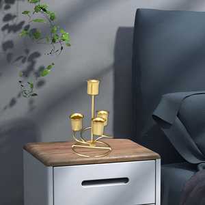 Ensemble de 4 porte-bougies en métal noir mat, robustes et durables, différentes tailles, résistants à la chaleur, faciles à manipuler, pour bougies chauffe-plat - Product Image 6