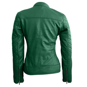 Premium genuine <b>leather</b> <b>jacket</b> for women warm fashion - Product Image 5