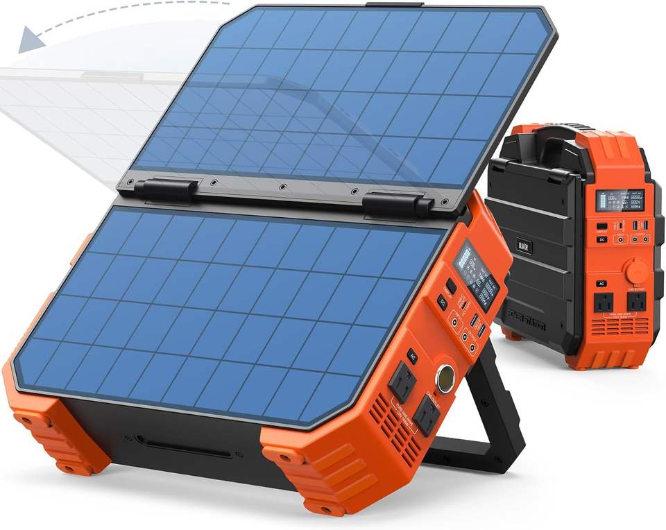 Smart Value Choice 1600W Solar Generator, 1024Wh Power Station with ...