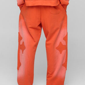 Sudadera con Capucha de Forro Polar Vintage para Hombre, 100% Algodón, de Alta Calidad, Gruesa, con Apliques Cruzados Bordados y Efecto Lavado, Ideal para Invierno - Product Image 3