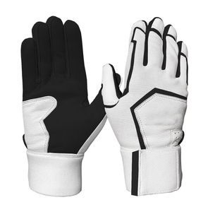 Gants de frappe de baseball Cabretta pour hommes, fournisseur direct, paume en cuir souple, légers, durables, confortables, pour l'entraînement sur le terrain. - Product Image 3