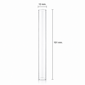 Tube indicateur de niveau d'eau en verre borosilicate de haute qualité G010-14-48-A, résistant à la chaleur, pour bouilloires électriques, 12x101 mm. - Product Image 4