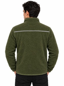 Chaqueta de Invierno Reversible Casual Premium para Hombre, Doble Cara, Verde Oliva y Borgoña, Forro Polar Transpirable, Manga Larga, Cuello Alto - Product Image 4