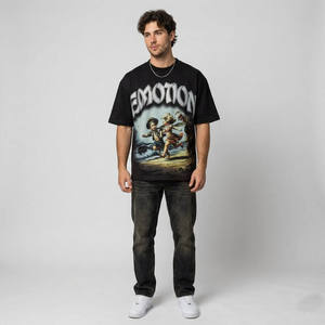 Camiseta Personalizada de Moda con Cuello Redondo, Camiseta Informal de Algodón ODM para Hombre, Camiseta Deportiva Transpirable de Algodón para Verano - Product Image 6