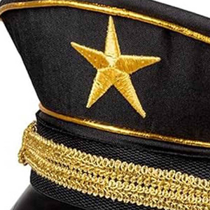 หมวกแก๊ปทรงสูงแบบขายส่ง OEM ผลิตด้วยมือจากขนสัตว์ 100% สำหรับงานพิธี นักเรียนนายร้อย งานรับปริญญา งานคาร์นิวัล และขบวนพาเหรด - Product Image 2